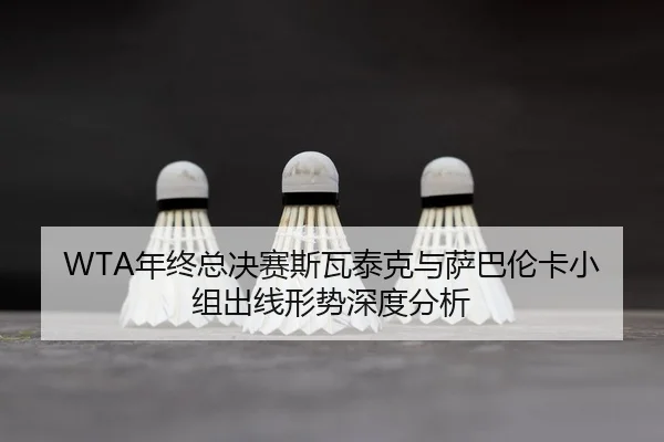 WTA年终总决赛斯瓦泰克与萨巴伦卡小组出线形势深度分析